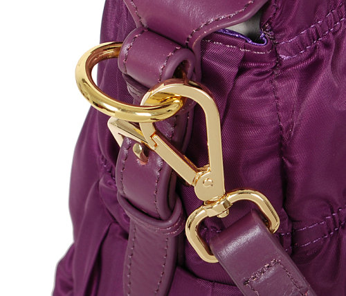 2014 Replica Designer Gaufre Nylon Fabric Tote Bag BN1336 purple